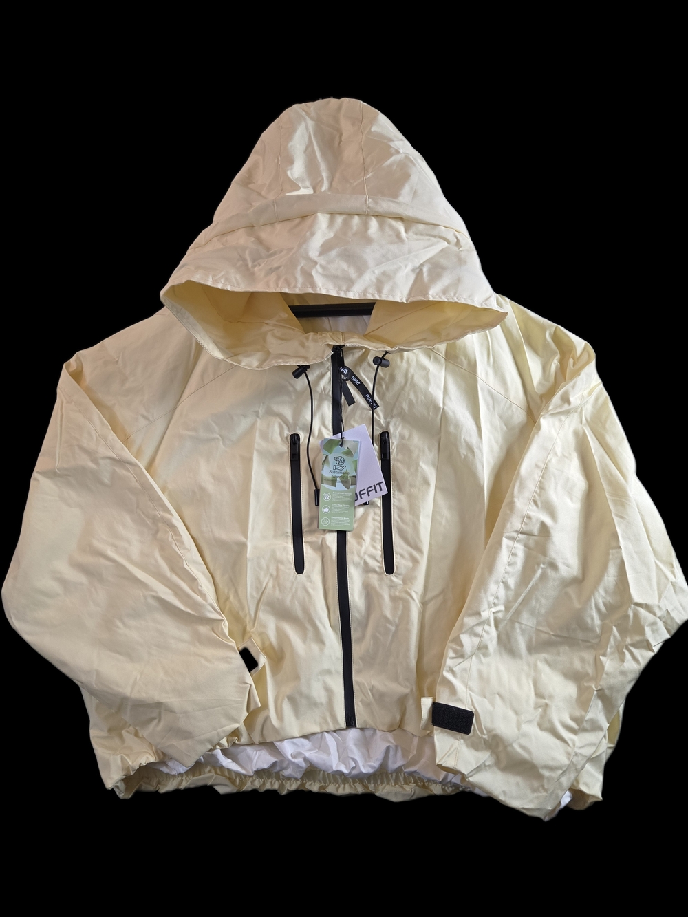 PUFFIT STM-TEX Women's Hooded Waterproof Jacket PK17 Butter Cream Size M